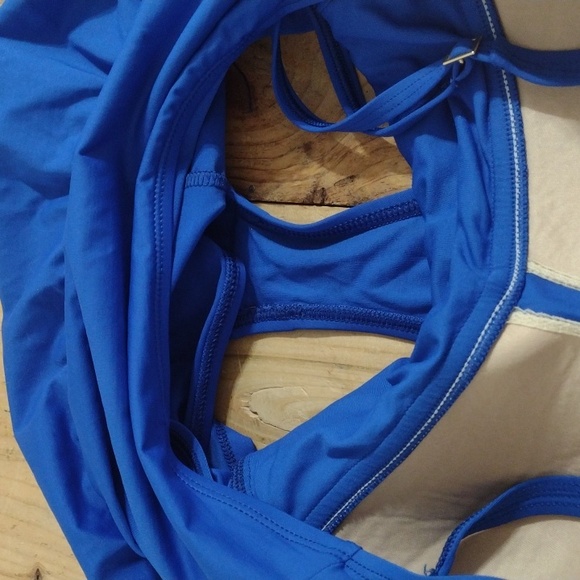 La Blanca Island Goddess Royal Blue Swim Dress Size 14 - Picture 8 of 11